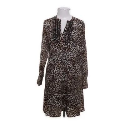 Jurk (Bruin, Zwart, Wit) van Aaiko Polyester, Viscose