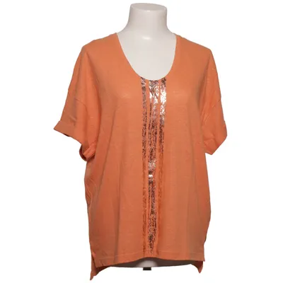 T-shirt (Orange) von Summum Woman Baumwolle, Leinen