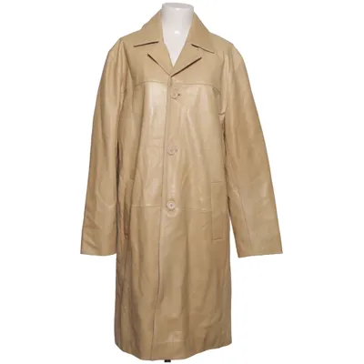 Leren jas (Beige) van Gipsy by Mauritius Leer, Polyester