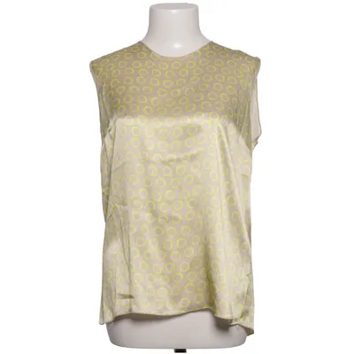 Top (Yellow, Beige) from Bruno Manetti Silk