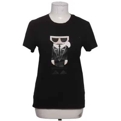 T-shirt (Sort) fra Karl Lagerfeld Bomuld, Elastan