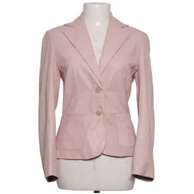 Læderblazer (Pink) fra Olsen Læder, Polyester