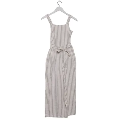 Jumpsuit (Wit, Zwart) van ONLY Blue Denim Katoen, Linnen