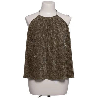 Topp (Guldfärgad, Svart) från Zara Trafaluc Collection Metallfiber, Polyester