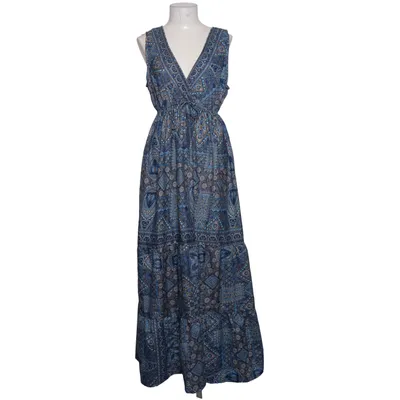 Långklänning (Blå, Flerfärgad) från Boho Polyester, Silke