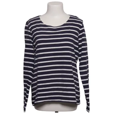Långärmad t-shirt (Blå, Vit) från Gina Benotti Bomull, Elastan