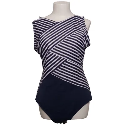 Badpak (Blauw, Wit) van Bonprix Elastaan, Polyamide, Polyester