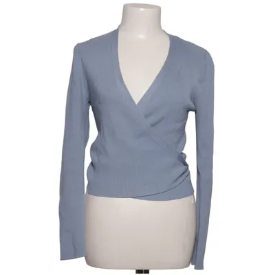 Wrap cardigan (Blue) from 24Colours Polyamide, Viscose