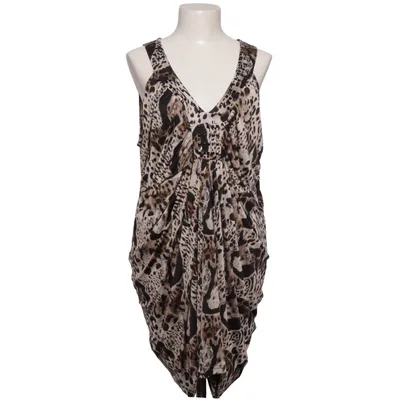 Kjole (Beige, Sort, Brun) fra Miladys Elastan, Polyester
