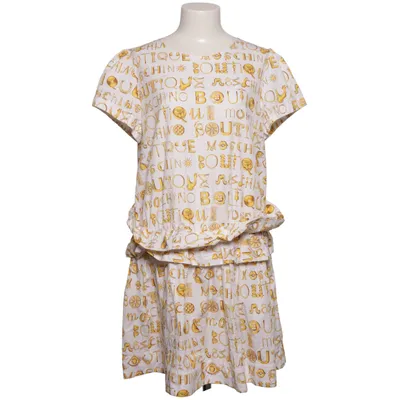 Klänning (Vit, Guldfärgad) från Boutique Moschino Bomull
