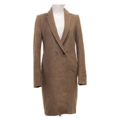 Mantel (Braun) von Zara Woman Polyester, Viskose, Wolle
