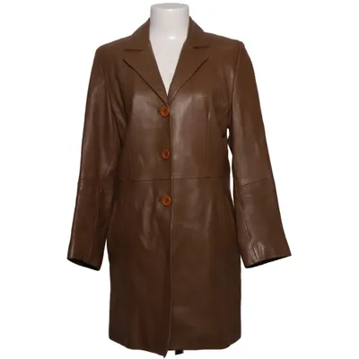 Läderkavaj (Brun) från Pier Angelini Polyester, Skinn
