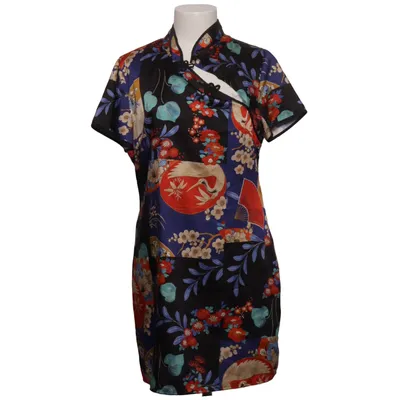 Cheongsam (Black, Blue, Multicolored) from Zara Polyester