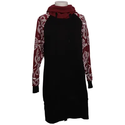 Kapuzenkleid (Schwarz, Rot) von Black Premium by EMP Baumwolle, Polyester