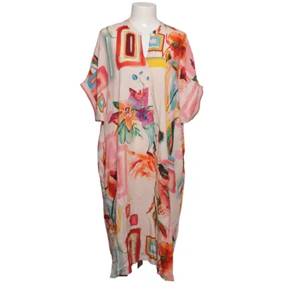 Jurk (Wit, Meerkleurig) van Emily van den Bergh Viscose