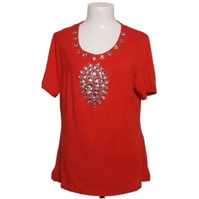 T-shirt (Red) from Pompöös Elastane, Viscose