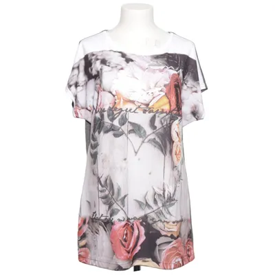 T-shirt (Flerfarvet) fra Cosima Elastan, Polyester, Viscose