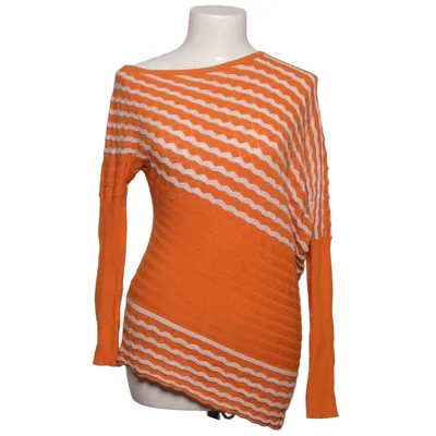 Strickpullover (Orange, Weiß) von CCG Perfect Acryl, Baumwolle, Wolle