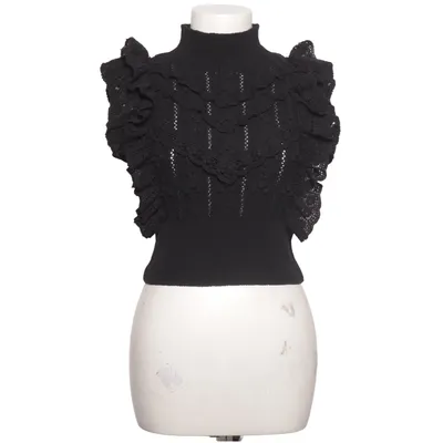 Haut (Noir) de Zara Coton, Polyester, Viscose
