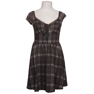 Klänning (Grå, Vit) från Shein Elastan, Polyester