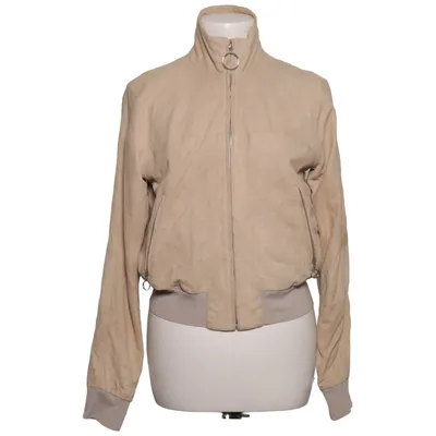 Bomber jacket (Beige) from Drykorn Acetate, Cotton, Leather, Polyamide, Polyester