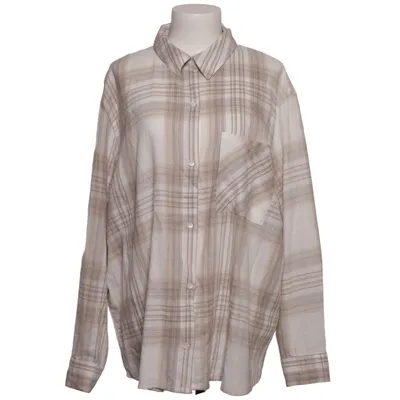 Flanellskjorta (Vit, Beige) från Divided by H&M Bomull