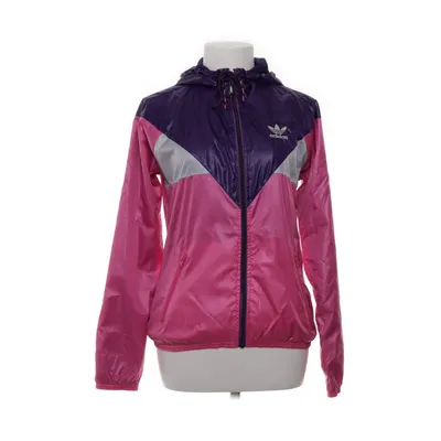 Regnjakke (Lilla, Pink, Sølv) fra Adidas Polyester