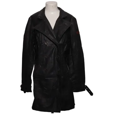Trench coat (Black) from Dreimaster Cotton, Polyester