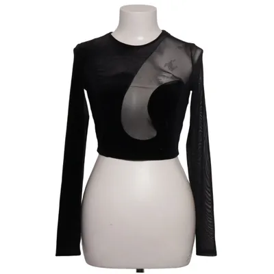 Crop top (Zwart) van Bershka
