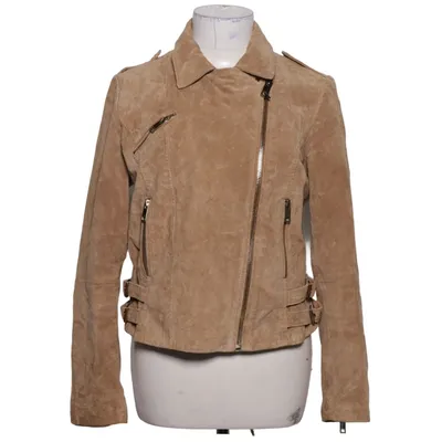 Bikerjacka (Beige) från Mango Skinn, Polyester