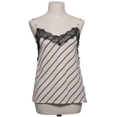 Tank Top (White, Black) from Amisu Elastane, Polyamide, Polyester
