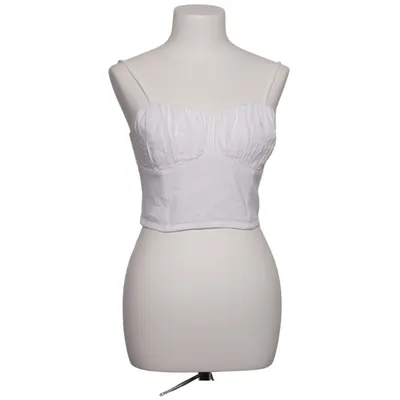 Crop top (White) from Hollister Cotton, Elastane, Linen, Polyester, Viscose