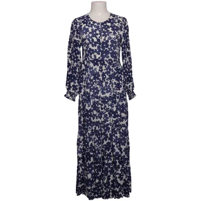 Maxi jurk (Blauw, Wit) van Grace Zijde, Viscose