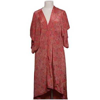 Kaftan (Pink, Multicolored) from Maza Polyester, Silk