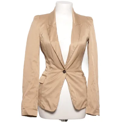 Blazer (Beige) van Attentif Katoen, Elastaan, Polyester