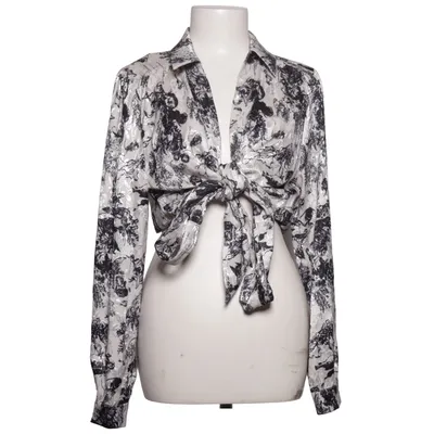 Wrap blouse (White, Black) from Norah Polyester