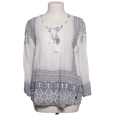 Blouse (White, Blue) from 17&co. Viscose