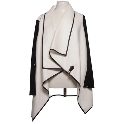 Cardigan (White, Black) from Mandi Elastane, Polyester, Viscose