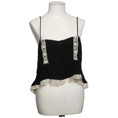 Crop Top (Schwarz, Weiß) von Zara Trafaluc Collection Viskose