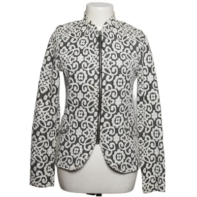 Cardigan (Black, White) from Angelle Milan Elastane, Polyester, Viscose