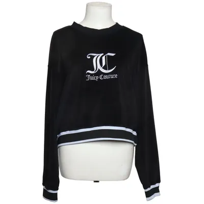 Sweatshirt (Black, White) from Juicy Couture Sport Elastane, Polyester