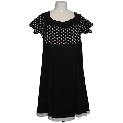 Jurk (Zwart, Wit) van Blackbutterfly Katoen, Polyester
