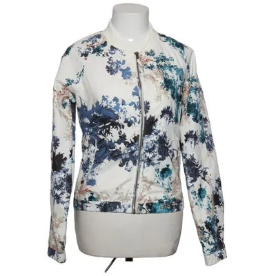 Bomber jacket (White, Blue, Multicolored) from Jacqueline de Yong Polyamide, Polyester