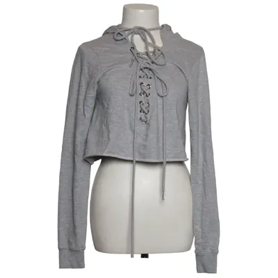Huvtröja (Grå) från Boohoo Basics Bomull, Polyester