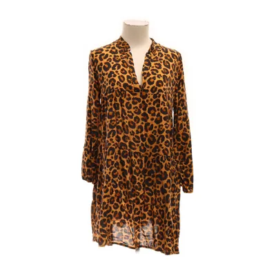 Klänning (Brun, Flerfärgad) från New Collection Viskos