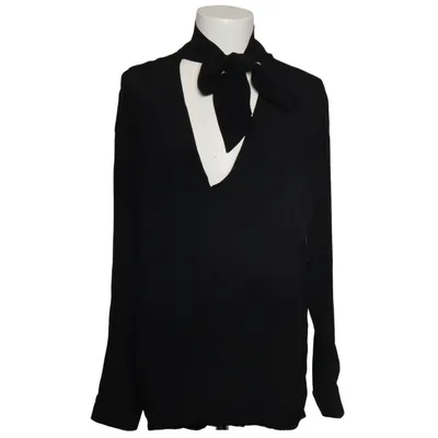 Pussy bow blouse (Black) from Cobra Polyester, Viscose