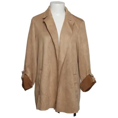 Coat (Beige) from ONLY Elastane, Polyester