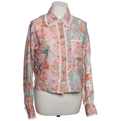 Bluse (Pink, Grøn, Flerfarvet) fra Mochy Bomuld, Linned
