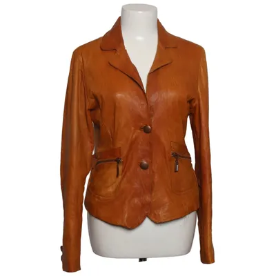 Läderjacka (Brun) från Maze Skinn, Polyester
