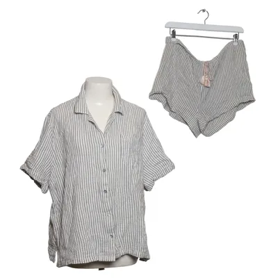 Pajamas (White, Gray) from Beacan Cove Cotton, Leather